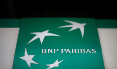 Le logo BNP Paribas à Paris