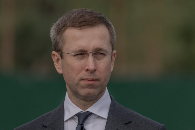 Sergiy Koretsky, à Kiev, le 18 août 2026 ( AFP / ROMAN PILIPEY )