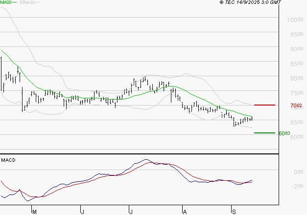 ALTEN : Attendre un test du support