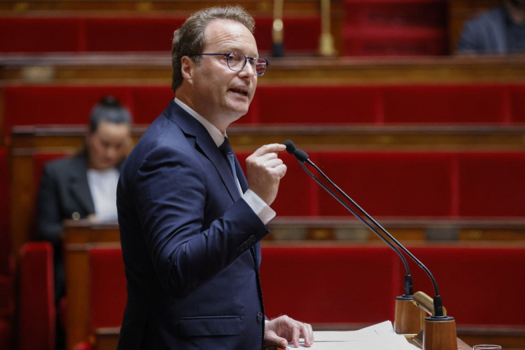 Sylvain Maillard, le 3 juin 2024, à l'Assemblée nationale ( AFP / LUDOVIC MARIN )