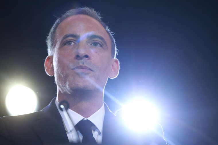 Raphaël Glucksmann le 11 octobre 2026 à Paris ( AFP / ROMAIN PERROCHEAU )