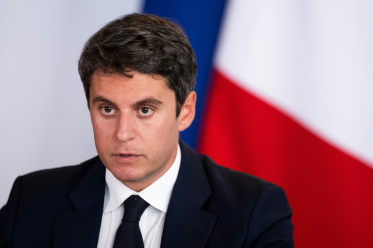 Le candidat Renaissance à la présidentielle, Gabriel Attal, le 23 septembre 2026 à Paris ( AFP / JULIEN DE ROSA )