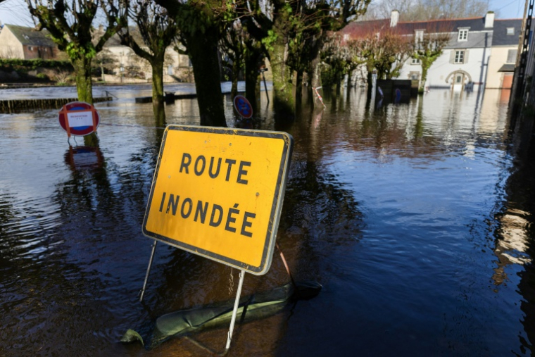 A Quimperlé, dans le Finistère, le 22 janvier 2026 ( AFP / Fred TANNEAU )