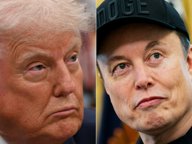 Dans une série de messages virulents, Elon Musk a notamment appelé à la destitution de Donald Trump ( AFP / ALEX WROBLEWSKI )