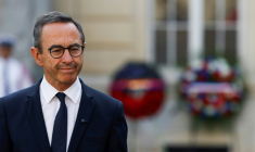 Le ministre de l'Intérieur Bruno Retailleau lors d'une cérémonie marquant le 81e anniversaire de la libération de Paris, le 26 août 2025 à la préfecture de police à Paris ( AFP / Xavier GALIANA )