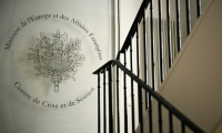 Dans les locaux du ministère des Affaires étrangères, au quai d'Orsay, à Paris, le 19 juin 2025 ( AFP / JULIEN DE ROSA )