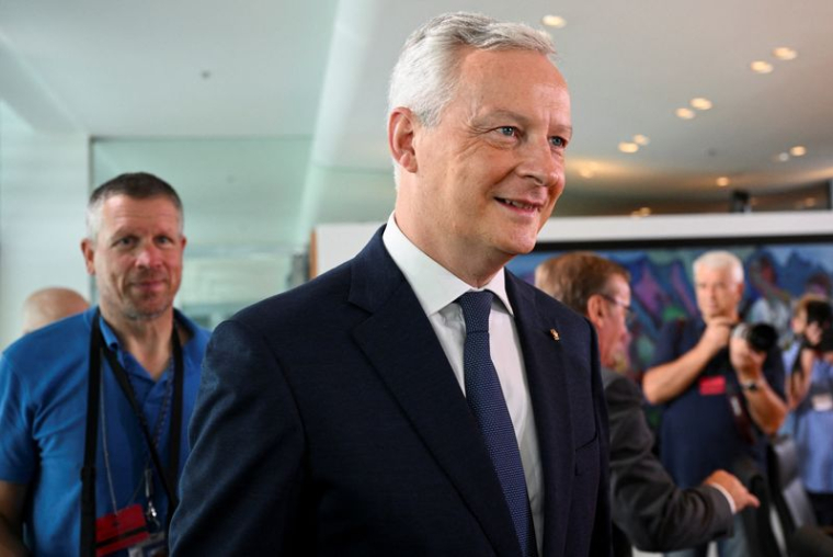 Le ministre français des Finances Bruno le Maire à Berlin, en Allemagne