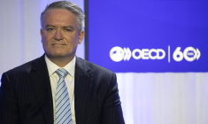 Mathias Cormann, nouveau secrétaire général de l'OCDE, inaugure son mandant avec un relèvement des prévisions de croissance du PIB mondial : 5,8% au lieu de 4,2% en 2021.(© AFP)