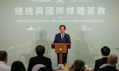 Le président taïwanais Lai Ching-te à Tapei le 18 juin 2026 ( AFP / CHENG Yu-chen )