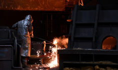 Une acierie à Duisbourg, en Allemagne. (illustration) ( AFP / INA FASSBENDER )