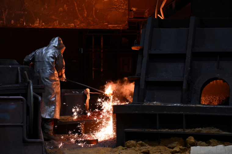 Une acierie à Duisbourg, en Allemagne. (illustration) ( AFP / INA FASSBENDER )