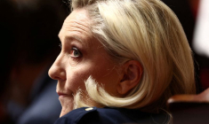 Photo d'archives de Marine Le Pen à Paris, en France