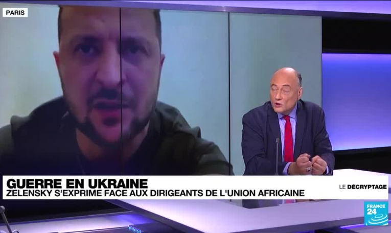 Guerre en Ukraine : Zelensky s'exprime face aux dirigeants de l'Union africaine