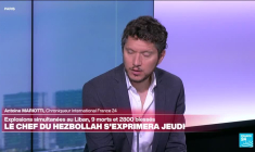 Explosions de bipeurs du Hezbollah : "Tout converge vers Israël, il n'y a pas de grand doute"