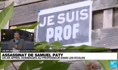 Assassinat de Samuel Paty : hommages au professeur un an après