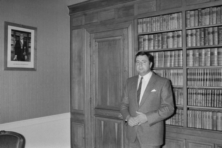 Gérard Larcher, alors maire RPR de Rambouillet, le 12 septembre 1983 à Rambouillet dans les Yvelines ( AFP / Pierre GUILLAUD )