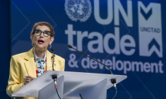 Rebeca Grynspan à Genève, en Suisse, le 12 juin 2024. ( POOL / MARTIAL TREZZINI )