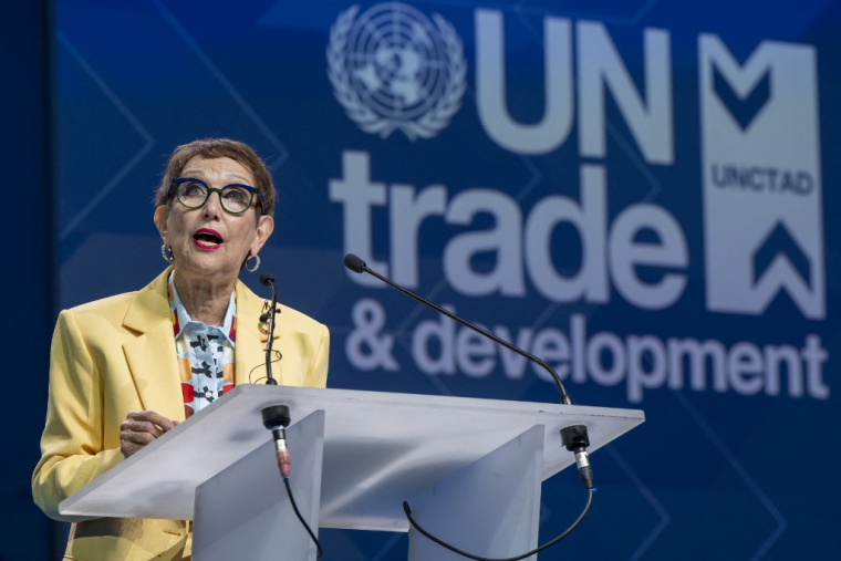 Rebeca Grynspan à Genève, en Suisse, le 12 juin 2024. ( POOL / MARTIAL TREZZINI )