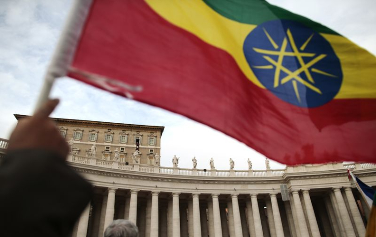 Un drapeau éthiopien
