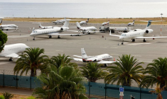 Des jets privés sur le tarmac de l'aéroport de Nice