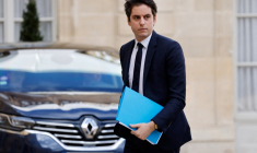 Gabriel Attal à Paris, le 27 mars 2023. ( AFP / LUDOVIC MARIN )