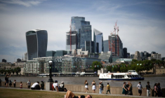 Vue sur le quartier financier de la City de Londres
