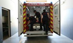 Des pompiers du service d'incendie et de secours (SDIS 77) dans la caserne de Ferrières-en-Brie, en Seine-et-Marne, le 10 juillet 2026  ( AFP / Thomas SAMSON )