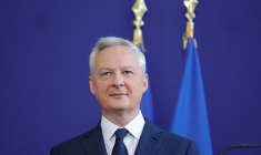 Bruno Le Maire à Paris le 21 juillet. ( AFP / GEOFFROY VAN DER HASSELT )