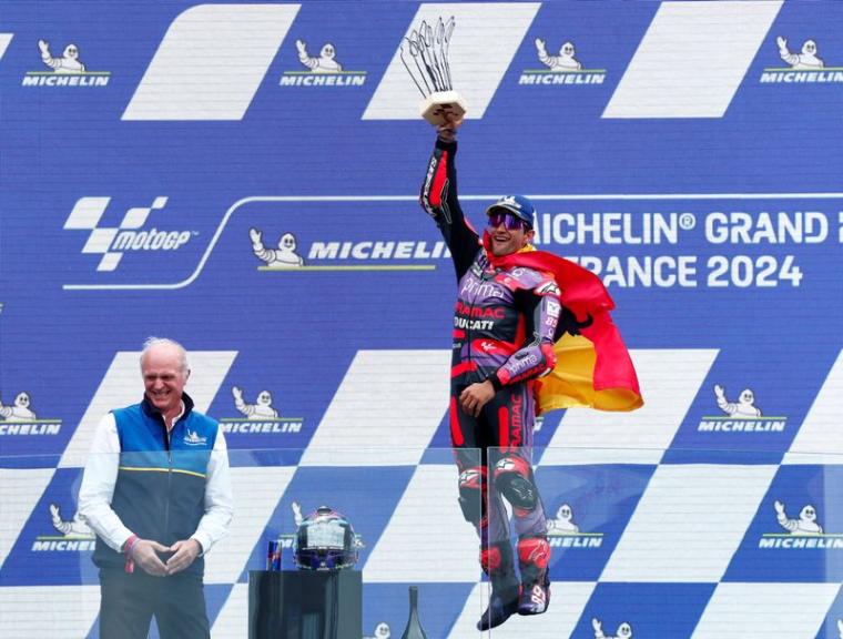 Jorge Martin, lors de sa victoire au Grand Prix de France Moto GP 2024