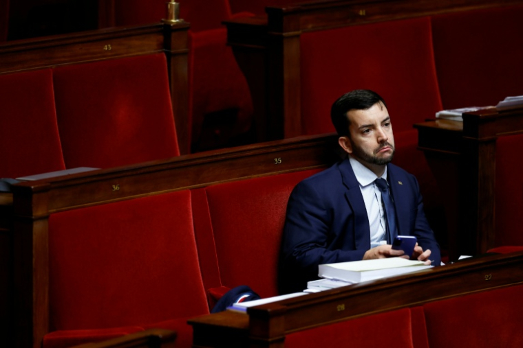 Le député RN Jean-Philippe Tanguy à l'Assemblée nationale le 5 décembre 2025 ( AFP / Ian LANGSDON )