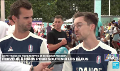 JO 2024 : ferveur à Paris pour soutenir les bleus