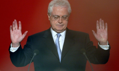 Lionel Jospin lors de sa défaite au premier tour de la présidentielle le 21 avril 2002 ( AFP / Jack GUEZ )