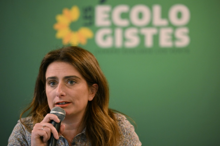 Marine Tondelier, secrétaire nationale du parti Les Écologistes (EELV), le 19 janvier 2026 à Paris ( AFP / Blanca CRUZ )