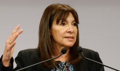 La maire de Paris Anne Hidalgo, le 3 février 2025 à Paris ( AFP / Xavier GALIANA )
