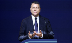 William Kadouch Chassaing, co-président du directoire d'Eurazeo, le 7 mai 2024, à Paris ( AFP / LUDOVIC MARIN )