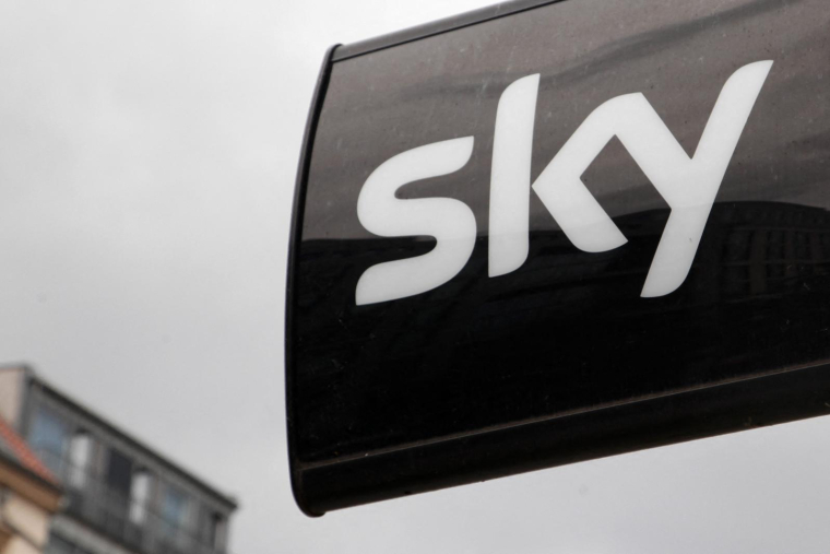 Logo Sky à Berlin ( AFP / LILAS TANTUSSI DEVOS )
