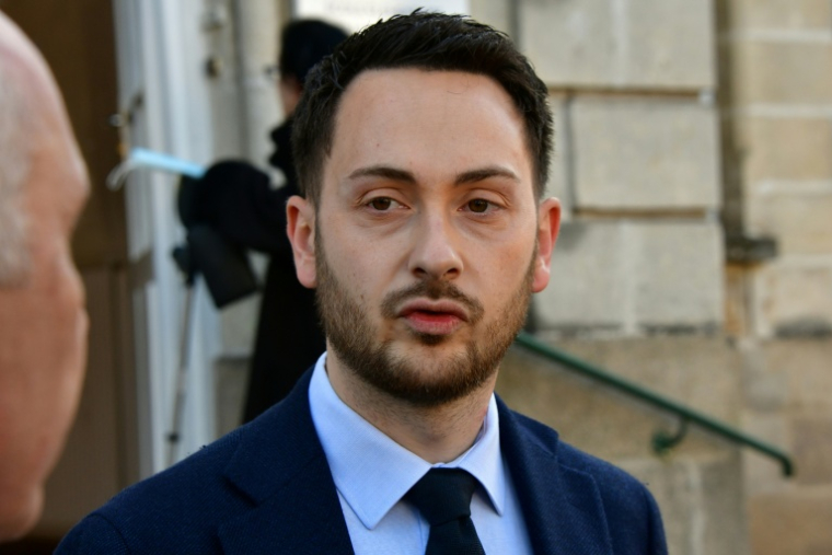 Le député LFI Damien Maudet à Limoges le 22 mars 2026 ( AFP / Pascal LACHENAUD )