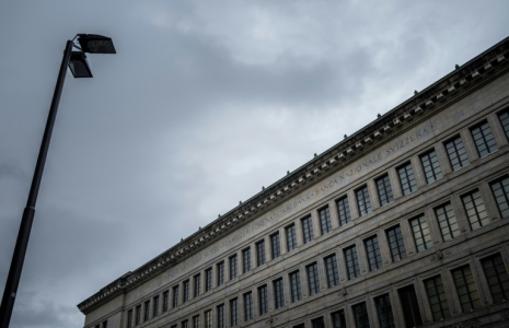 La Banque nationale suisse (BNS), photo prise  le 21 mars 2024 ( AFP / Fabrice COFFRINI )