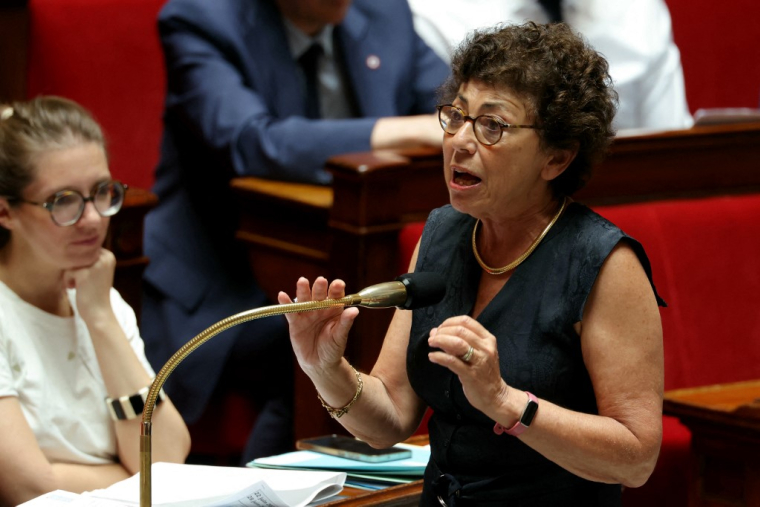 La ministre de la Transition écologique, Monique Barbut, à Paris le 24 juin 2026. ( AFP / THOMAS SAMSON )