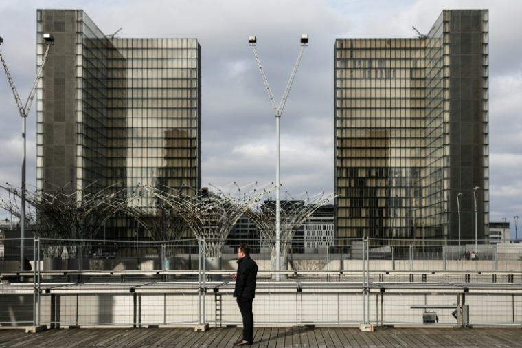 Le site François-Mitterrand de la Bibliothèque nationale de France, à Paris, le 8 février 2025 ( AFP / Thibaud MORITZ )