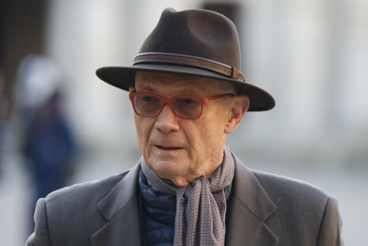 Pascal Lamy à Paris, le 5 janvier 2024. ( AFP / LUDOVIC MARIN )