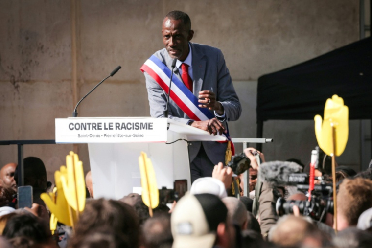 Bally Bagayoko à Saint-Denis, le 4 avril 2026 ( AFP / Thomas SAMSON )