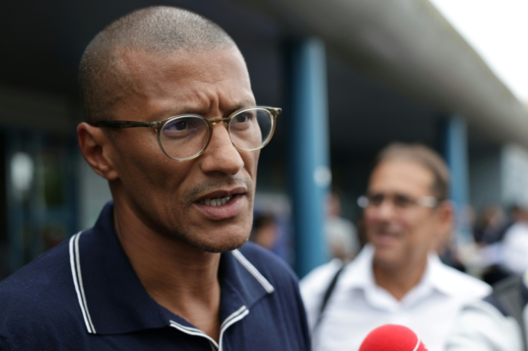 Karim Bouamrane, maire socialiste de Saint-Ouen et candidat à la présidentielle, à Sens, dans l'Yonne, le 29 août 2026 ( AFP / ROMEO BOETZLE )