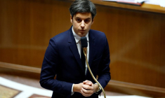 Le Premier ministre français Gabriel Attal à l'Assemblée nationale à Paris