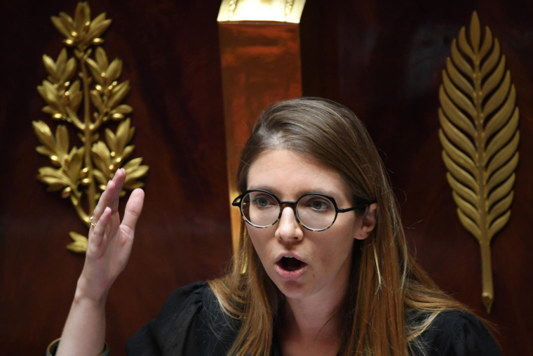Aurore Bergé à l'Assemblée le 11 juillet 2022. ( AFP / Alain JOCARD )