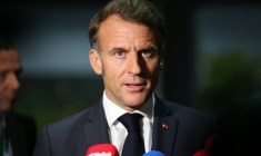 Emmanuel Macron se rend mercredi à Toulouse pour une visite chargée à laquelle veulent en outre s'inviter les agriculteurs occitans ( AFP / Ludovic MARIN )