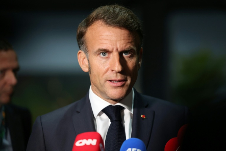 Emmanuel Macron se rend mercredi à Toulouse pour une visite chargée à laquelle veulent en outre s'inviter les agriculteurs occitans ( AFP / Ludovic MARIN )