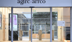 Le siège de l'Agirc-Arrco le 6 janvier 2023 à Paris. ( AFP / Emmanuel DUNAND )