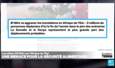 El Niño menace la sécurité alimentaire en Afrique de l'Est