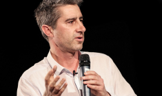 François Ruffin à Lavelanet, le 29 mars 2023. ( AFP / CHARLY TRIBALLEAU )
